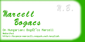 marcell bogacs business card